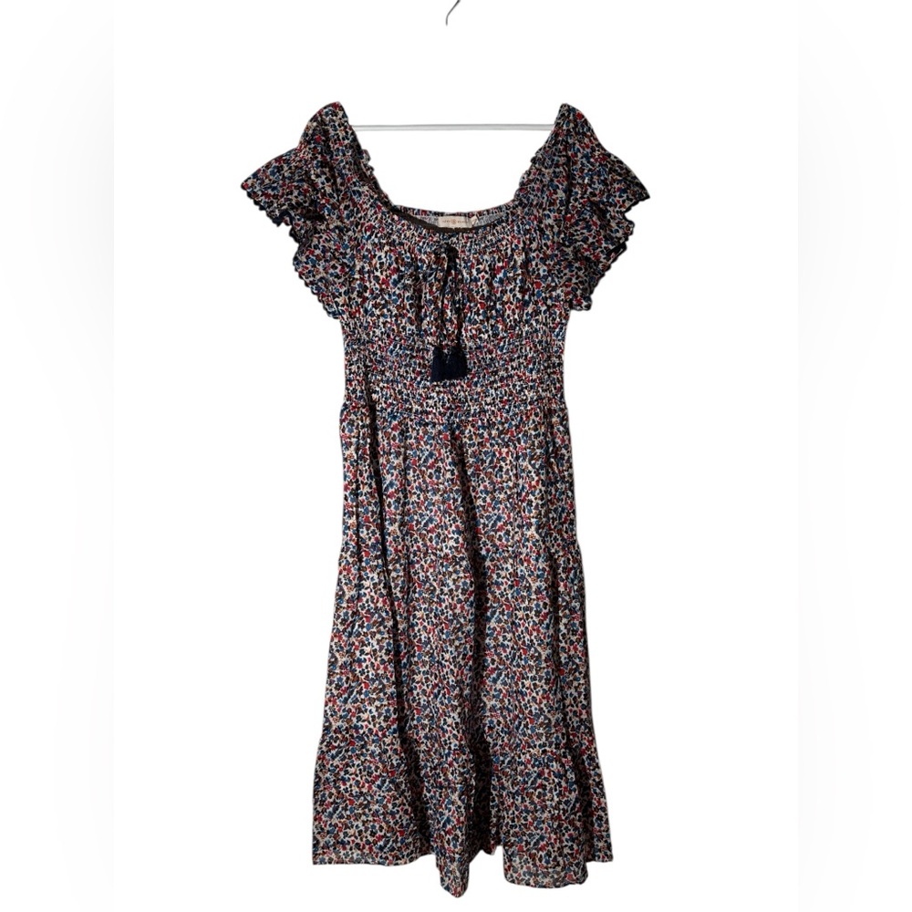Tory Burch| Floral Ruffle Maxi Dress | Sz medium